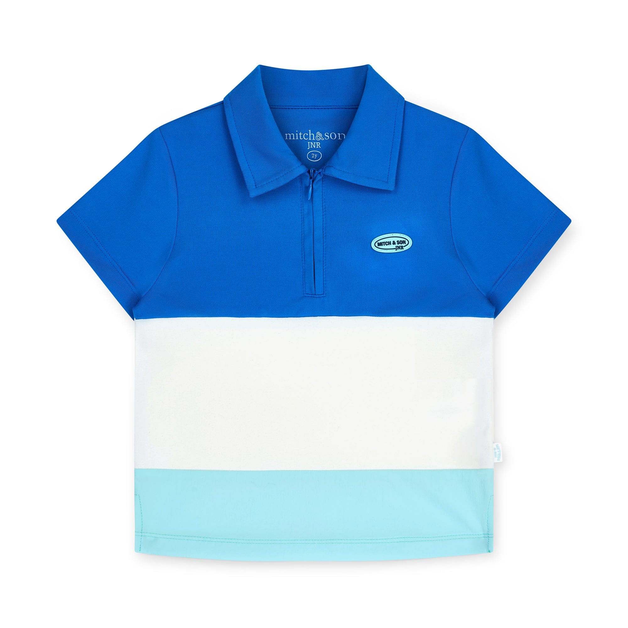 MITCH & SON -  Hugh & Hamish JNR Ny Polo & Cargo Short Set - Bright Blue