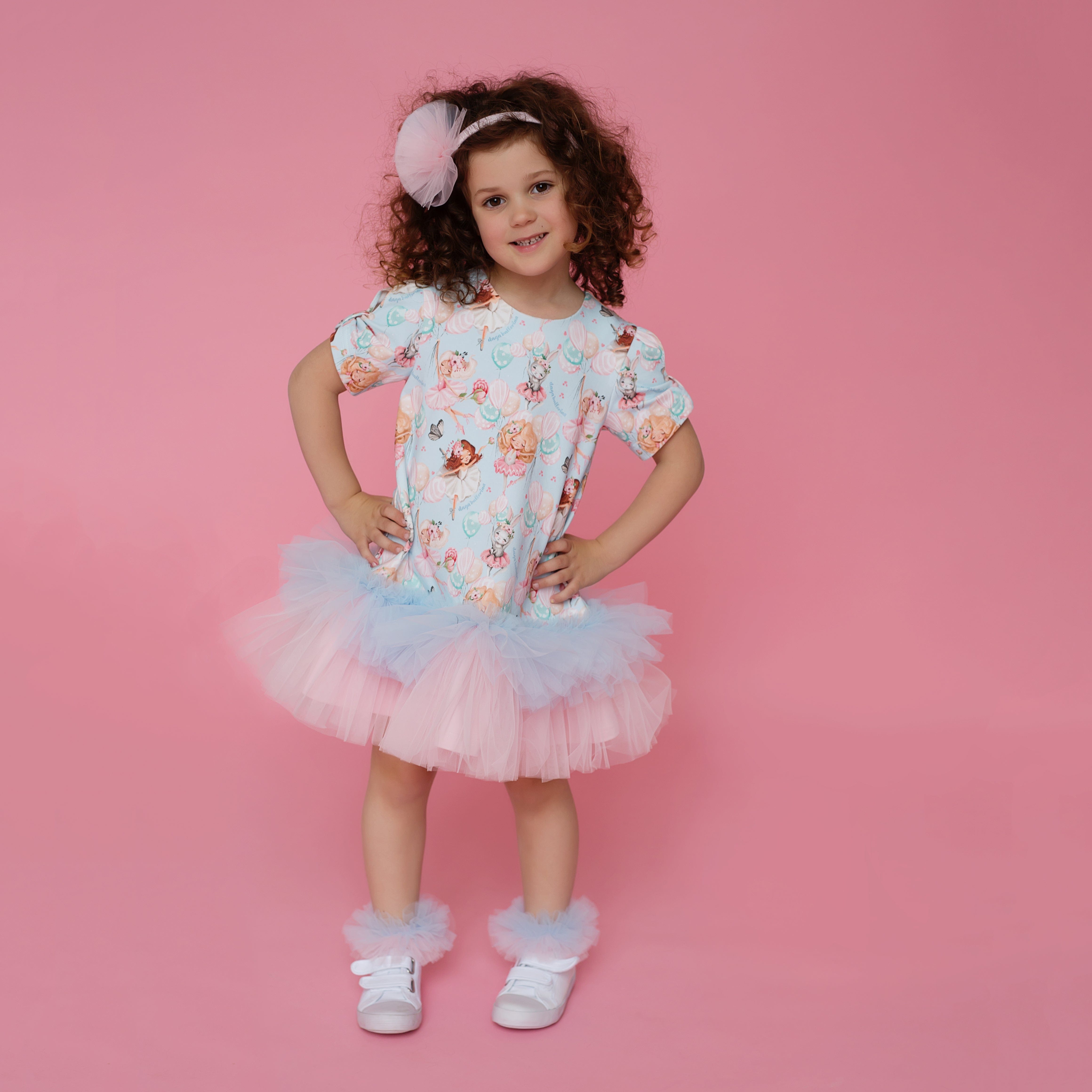 Daga - Dancing Queen Print Tutu Dress - Pink main image 0
