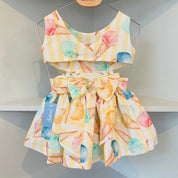 BABINE - Exclusive Cut Out Ice Cream Dress - Yellow
