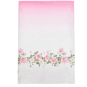 MONNALISA - Rose & Bird Blanket - White