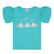 A DEE - Olive Ocean Pearl Print Skirt Set - Aruba Blue