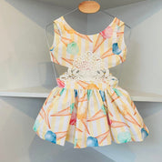 BABINE - Exclusive Cut Out Ice Cream Dress - Yellow