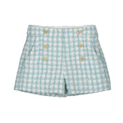 ABEL & LULA - Tweed Shorts & Top - Aqua