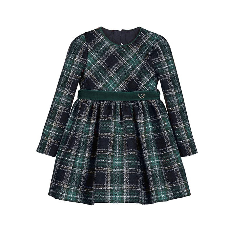MAYORAL - Plaid Dress - Green Bluebells Boutique MAYORAL - Plaid Dress - Green Bluebells Boutique