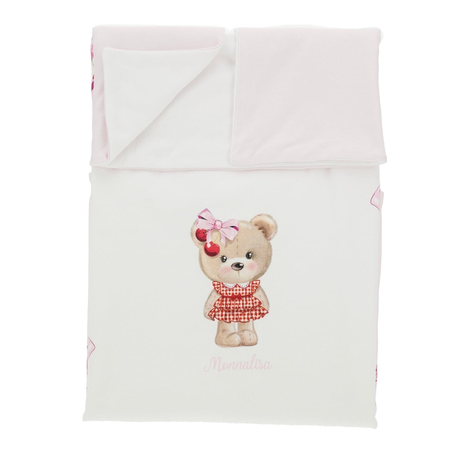 MONNALISA - Cherry Four Piece Babygrow Set  - Pink