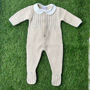 PAZ RODRIGUEZ - Knitted Alegria Babygrow - Camel