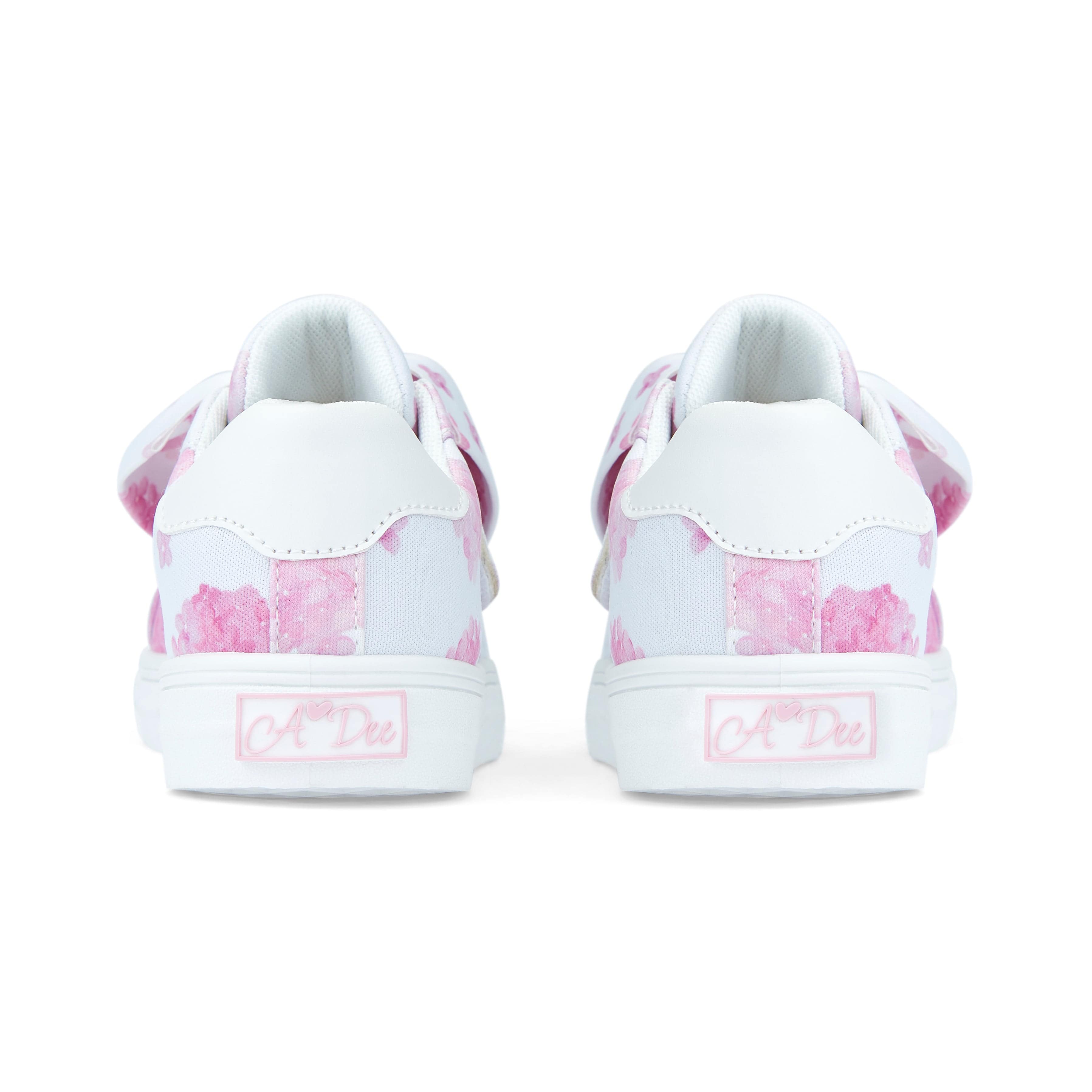 A DEE -  Bowie Heavenly Hydrangea Printed Bow Trainer - Pink Blossom