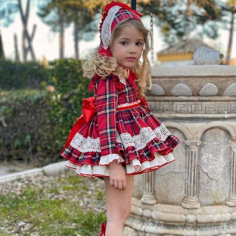 la amapola red dress La Amapola Dress Age 5