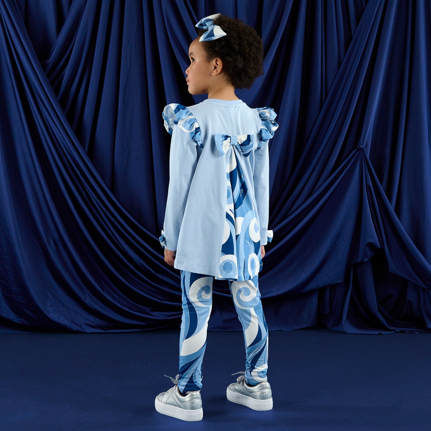 A DEE - Twilight Twirls Nina Swirl Print Legging Set - Powder Blue