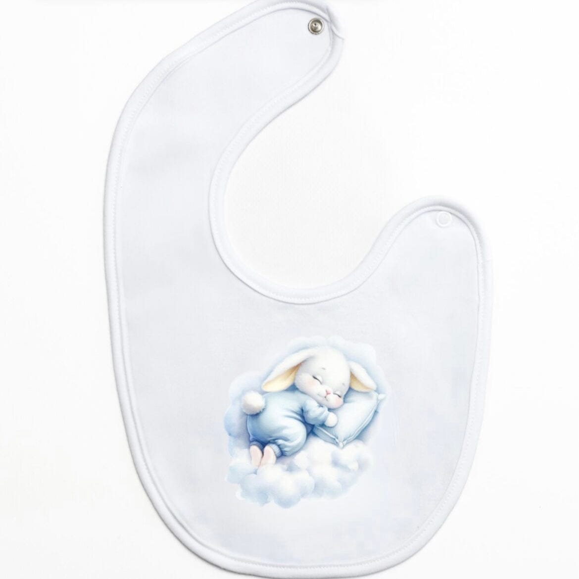 FIRST BABY - Bunny Bib  - Blue