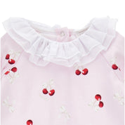 MONNALISA - Cherry Four Piece Babygrow Set  - Pink