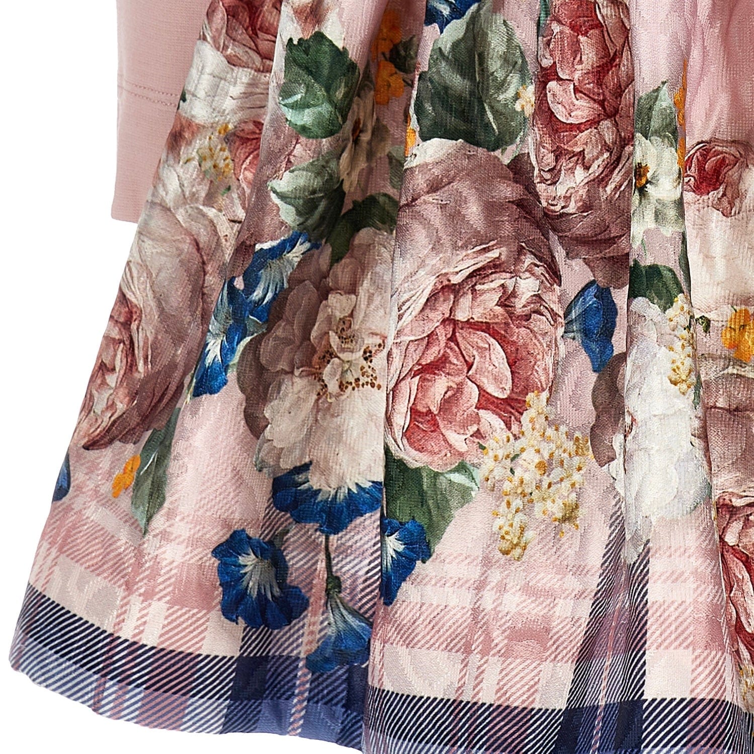 MONNALISA - Roses Belted Dress - Pink