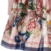 MONNALISA - Roses Belted Dress - Pink