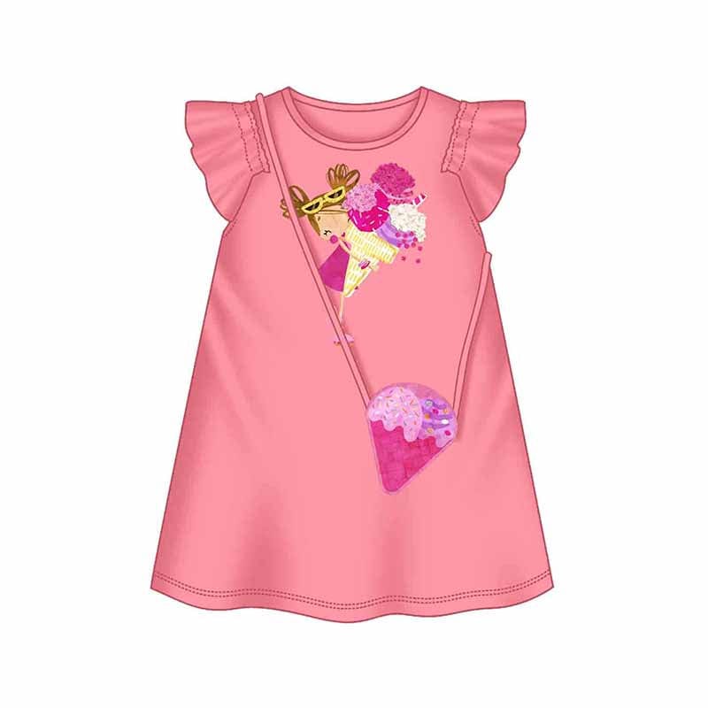 mayoral ice cream dress Girls Mayoral Floral Ice cream Cone Summer Spring Dress Size 5 110cm