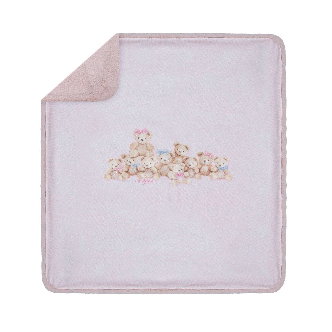 LAPIN HOUSE - Teddy Babygrow & Blanket Set - Pink