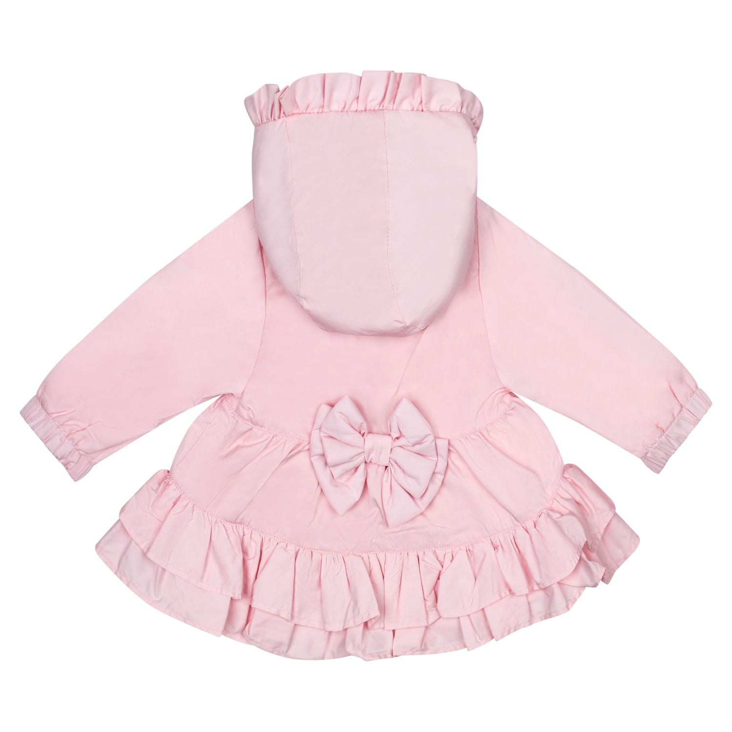 LITTLE A - Jillie Pastel Hearts Frill Jacket - Pink
