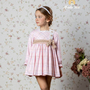 ABUELA TATA - Check Puffball Dress - Pink