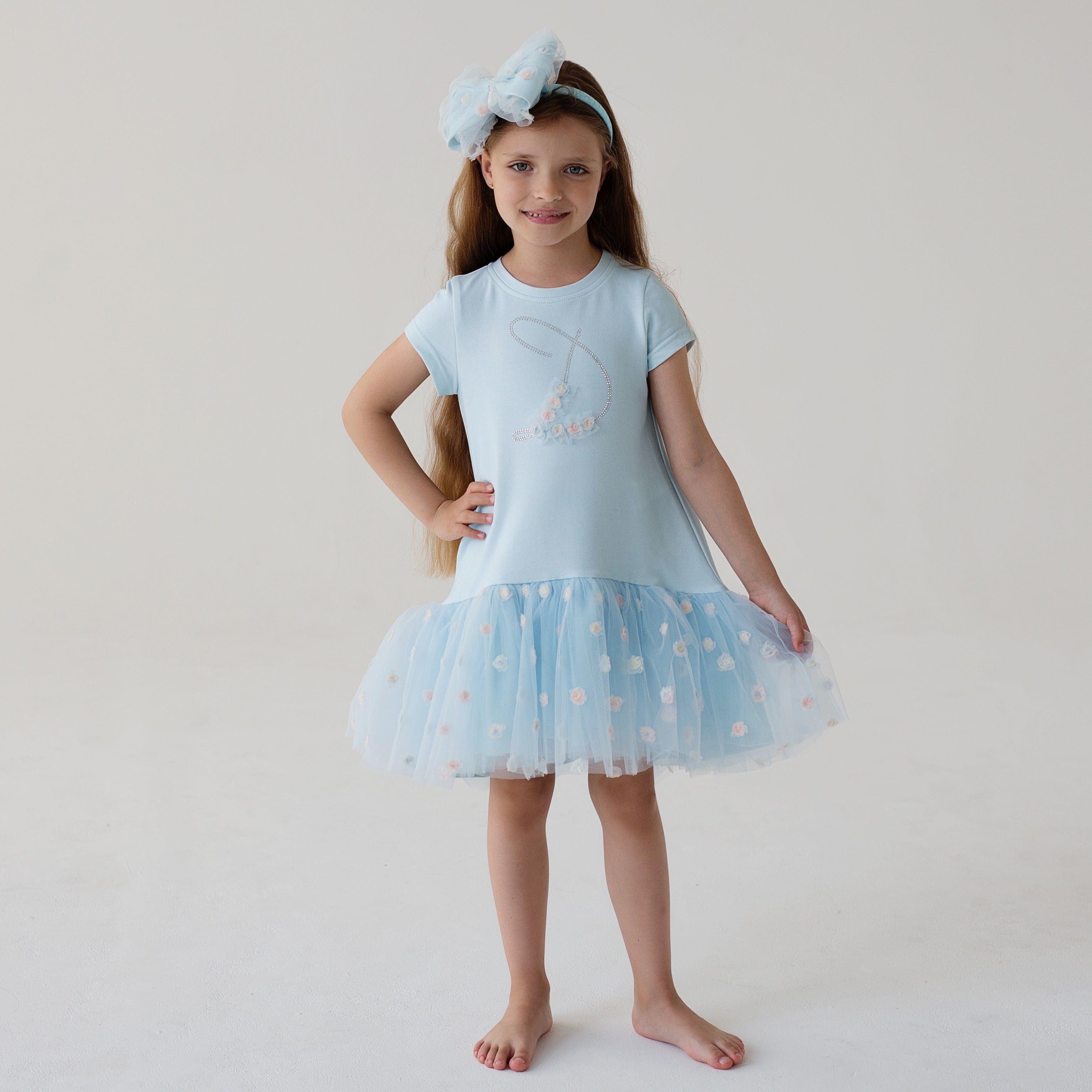 Daga - Twinkle Flight Tulle Short Set - White main image 1