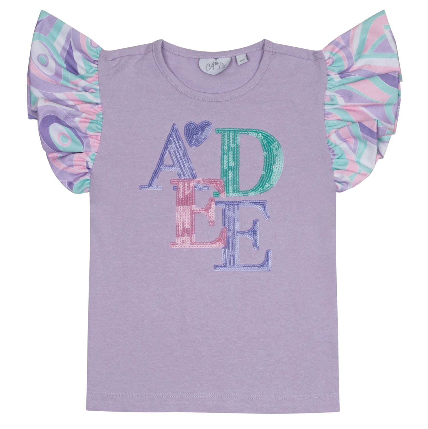 A DEE - Nancy Popping Pastels Print Short Set - Lilac