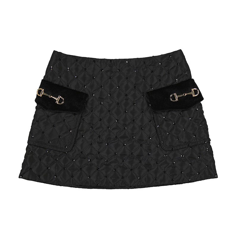 ABEL & LULA - Sequin Padded Skirt Set - Black