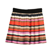 ABEL & LULA - Pleated Stripe Skirt Set - Orange