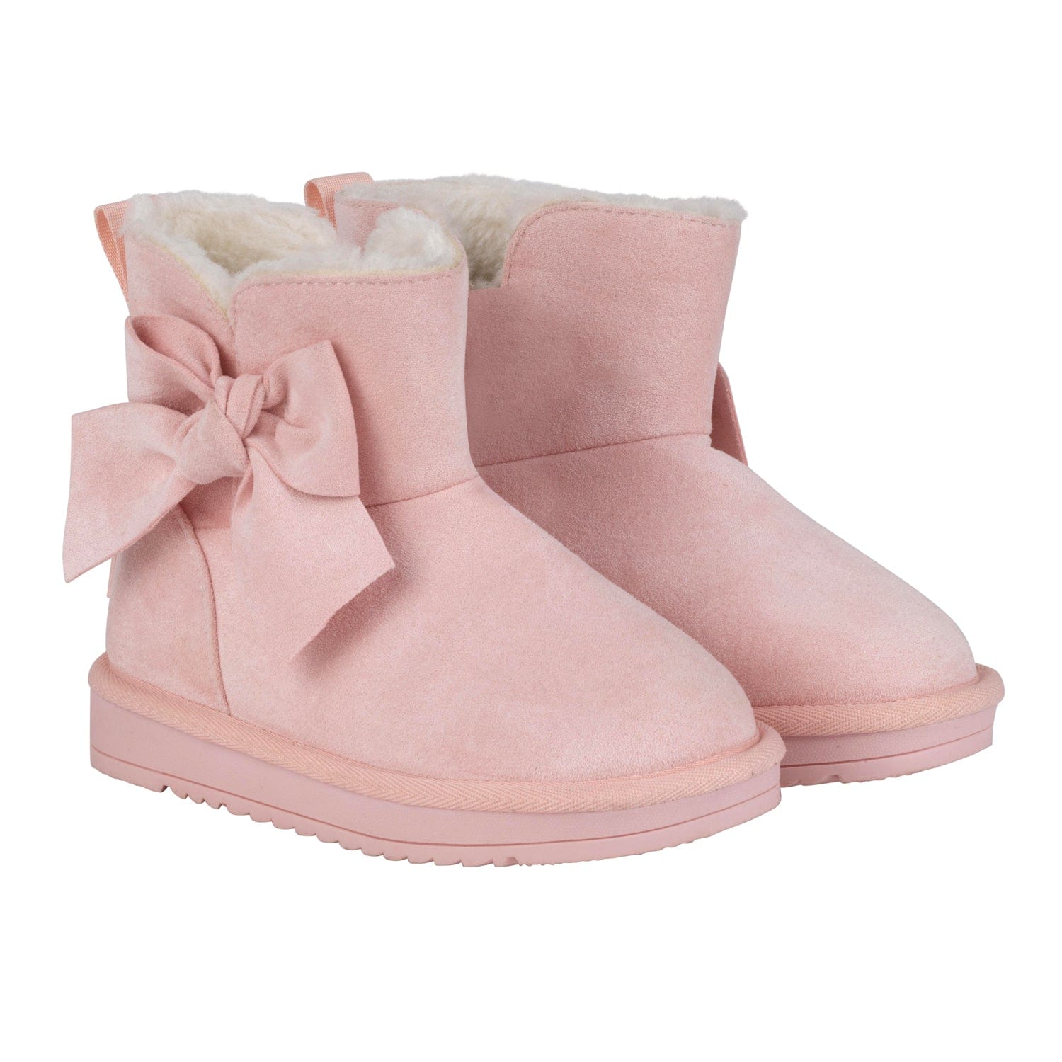 A DEE Abstract Teddy Bowitiful Bow Ugg Boot Baby Pink