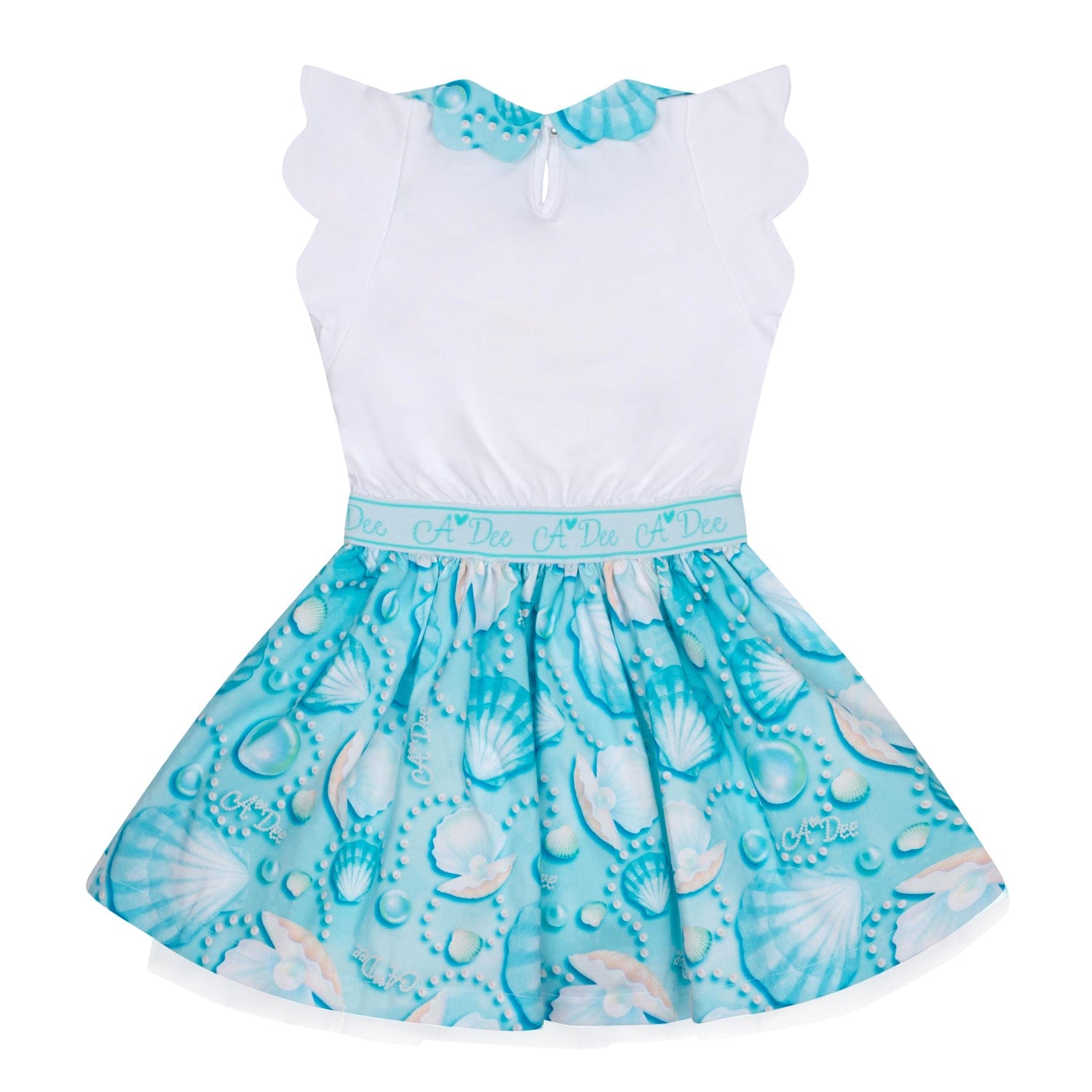 A DEE - Oprah Ocean Pearl Mixed Dress - White