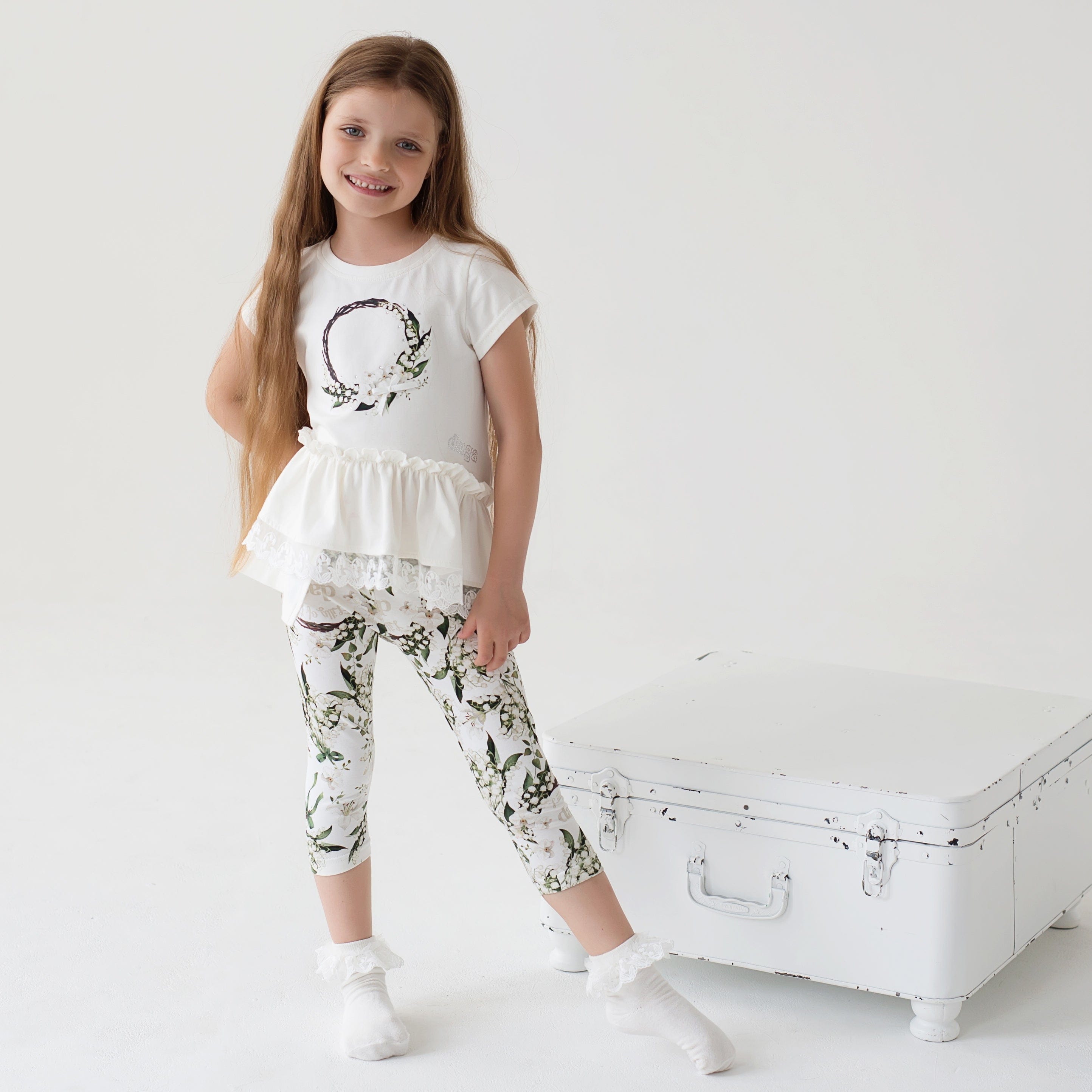 Daga - Polka Dot Legging Set - Pink main image 1