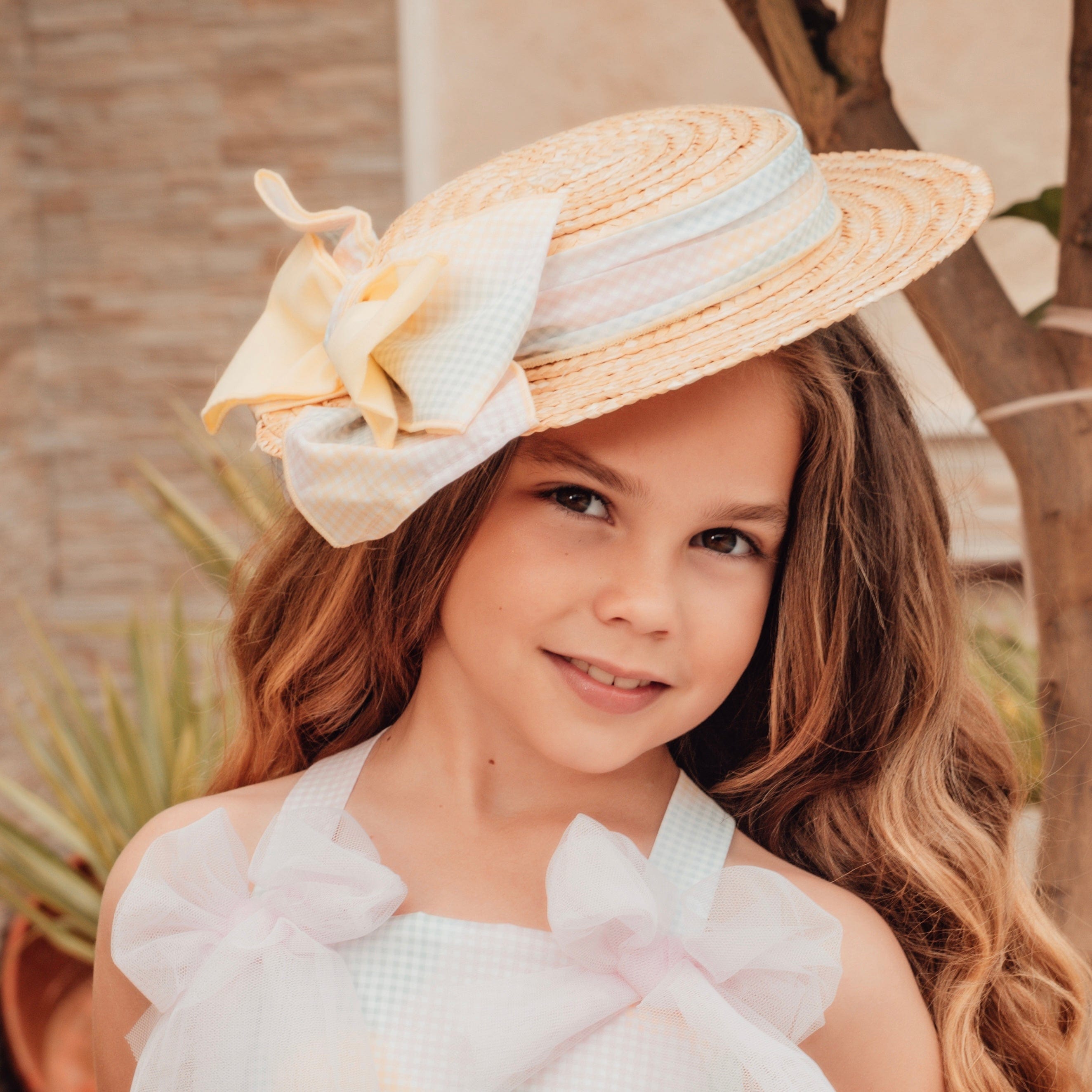 BABINE - Check Hat - Pink