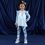 A DEE - Twilight Twirls Nina Swirl Print Legging Set - Powder Blue