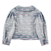 MONNALISA - Barbie Three Piece Denim Short Set - White