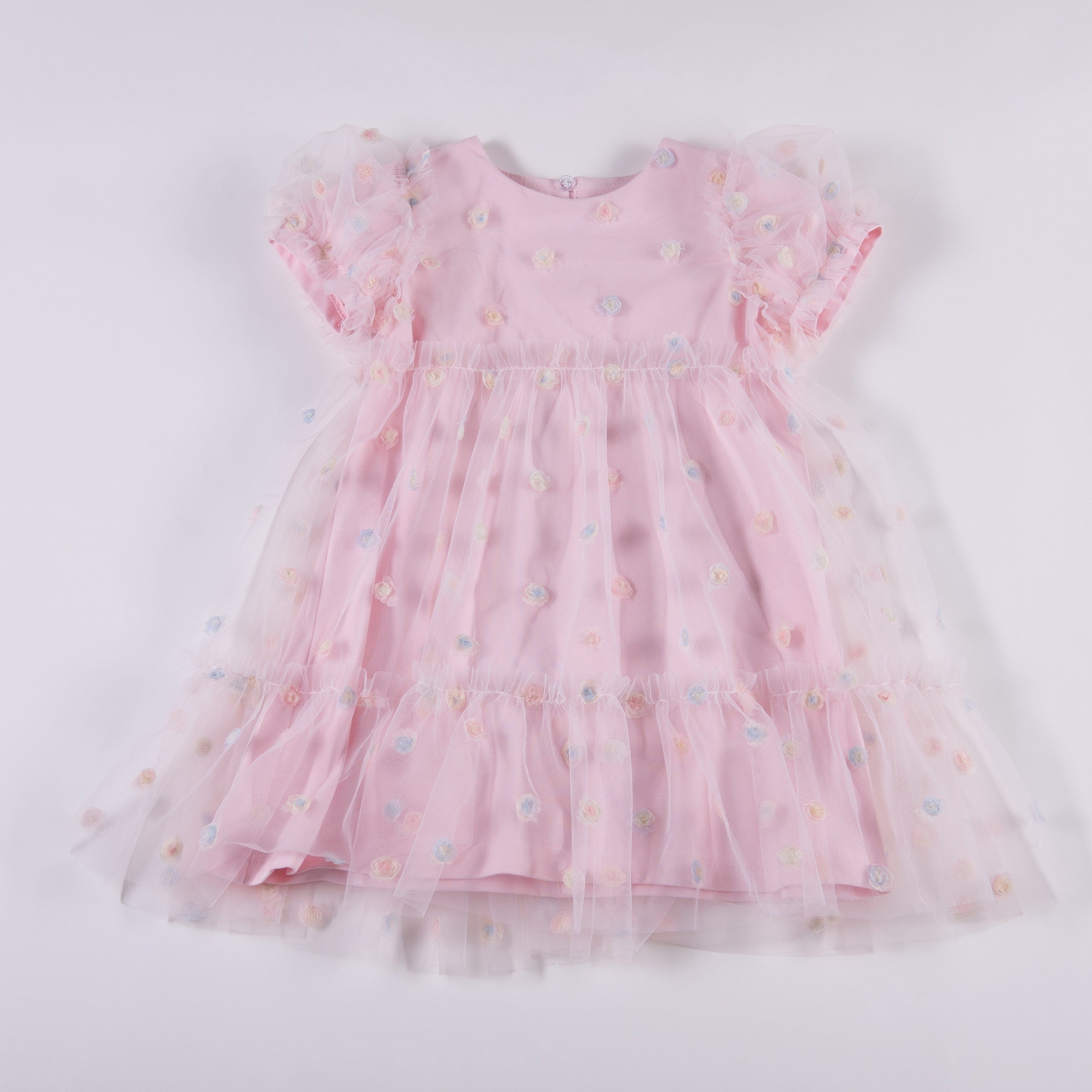 Daga - Where Is The Bear Jersey  Tulle Dress - Blue