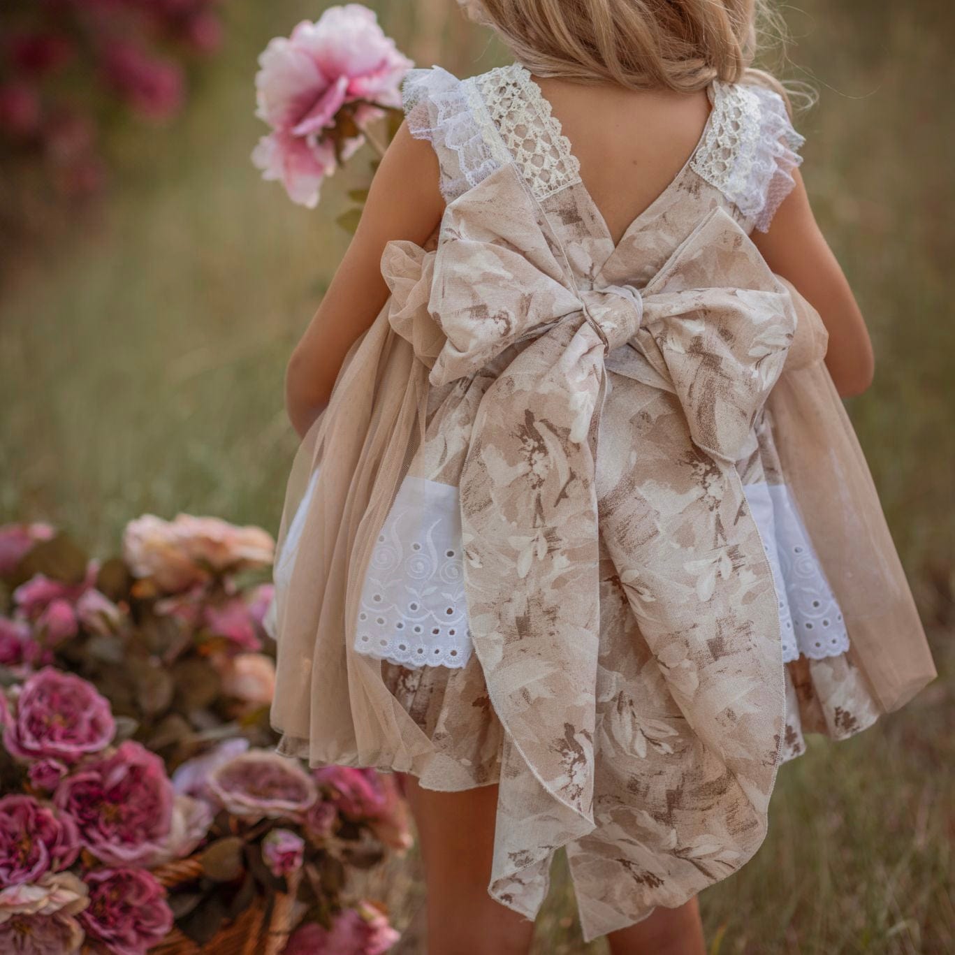 DUERME SAFILLA - Carmen Puffball Dress - Camel