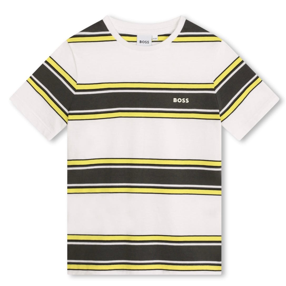 BOSS - Stripe T Shirt - Yellow