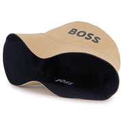 HUGO BOSS - Reversible Bucket Hat -  Stone