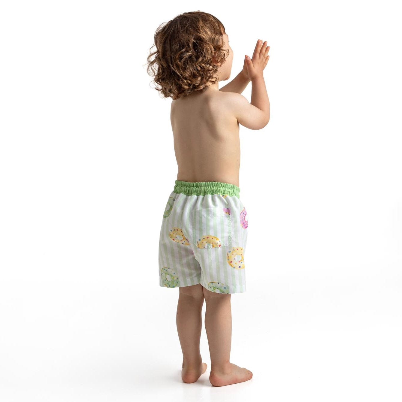 MEIA PATA - Strawberries Print Swim Shorts - Red