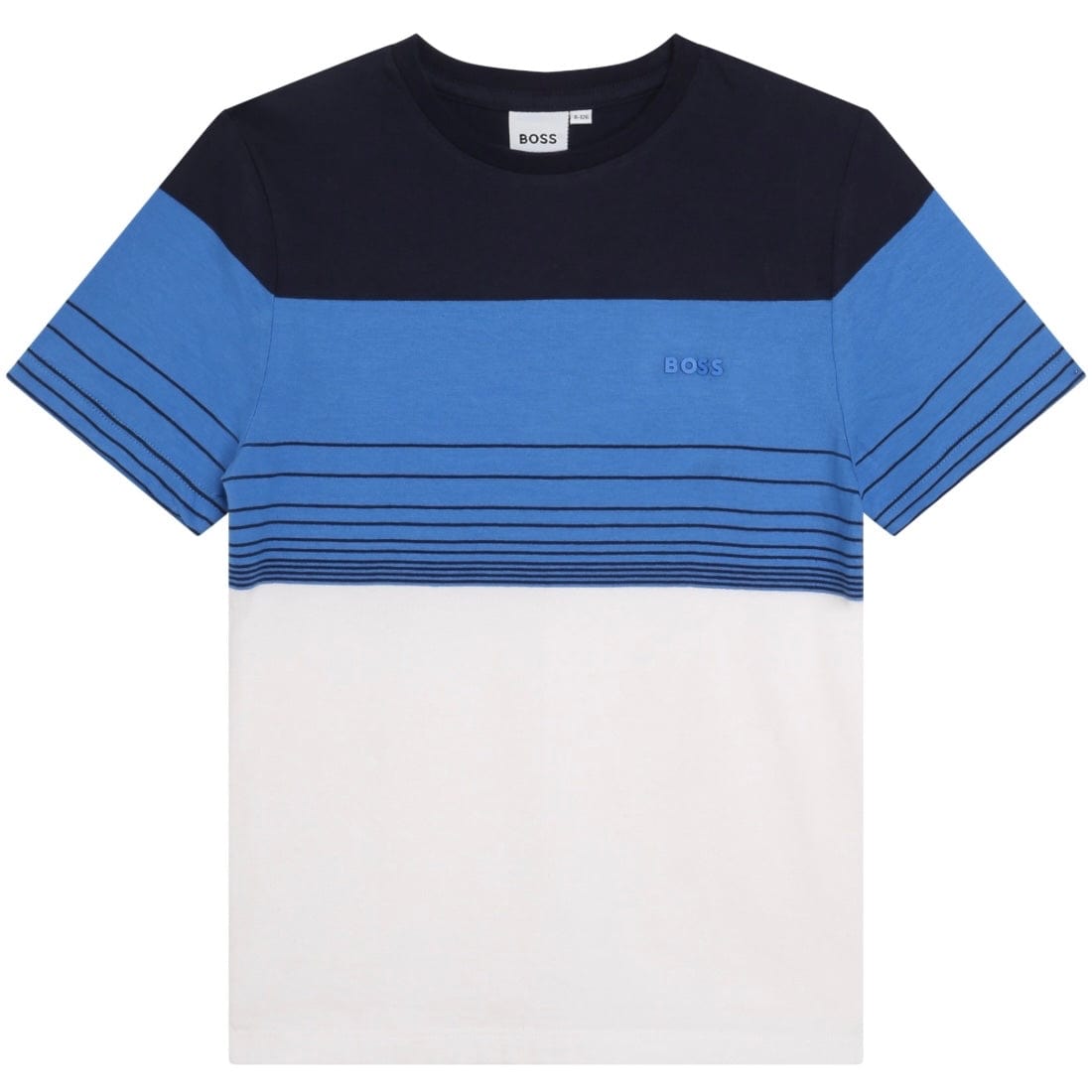BOSS - Colour Block T-Shirt -  Blue