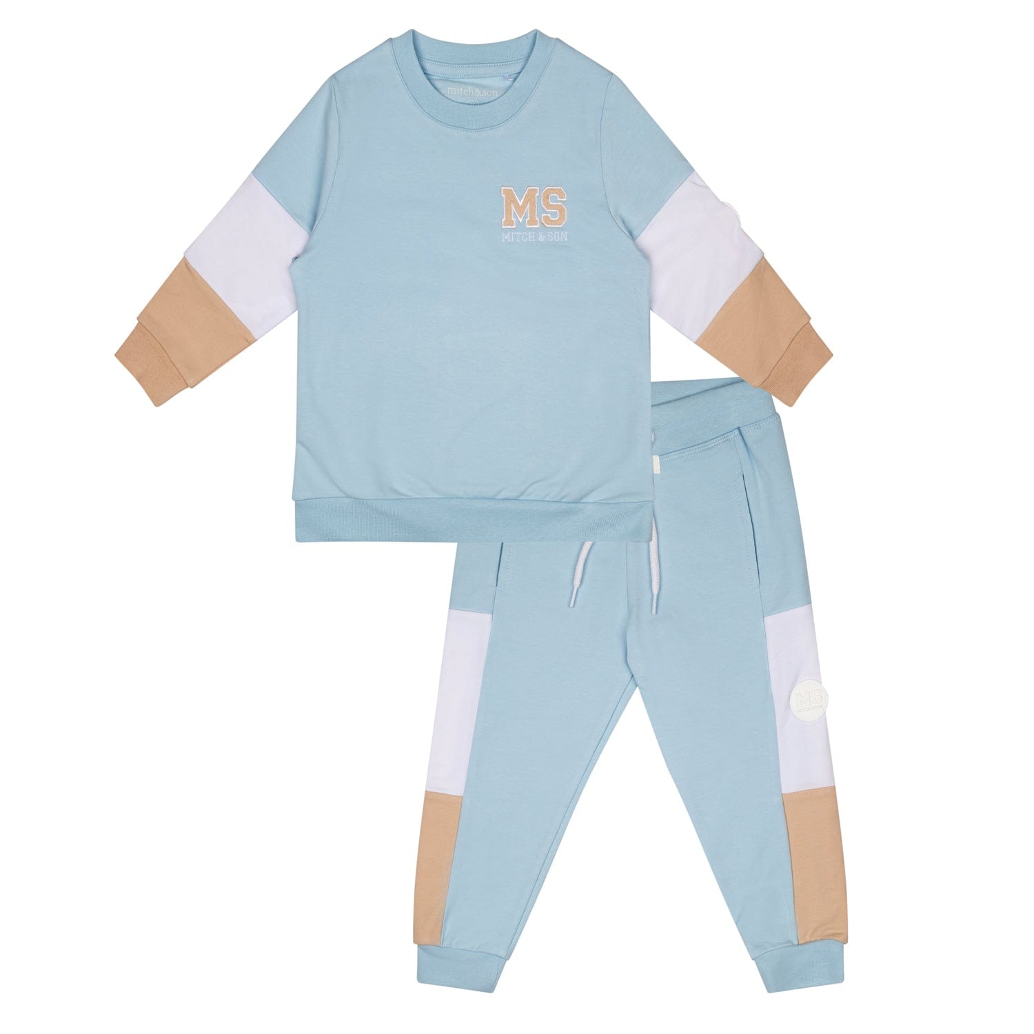 MITCH & SON - Jasper A Time To Fly Tape Tracksuit - Sky Blue