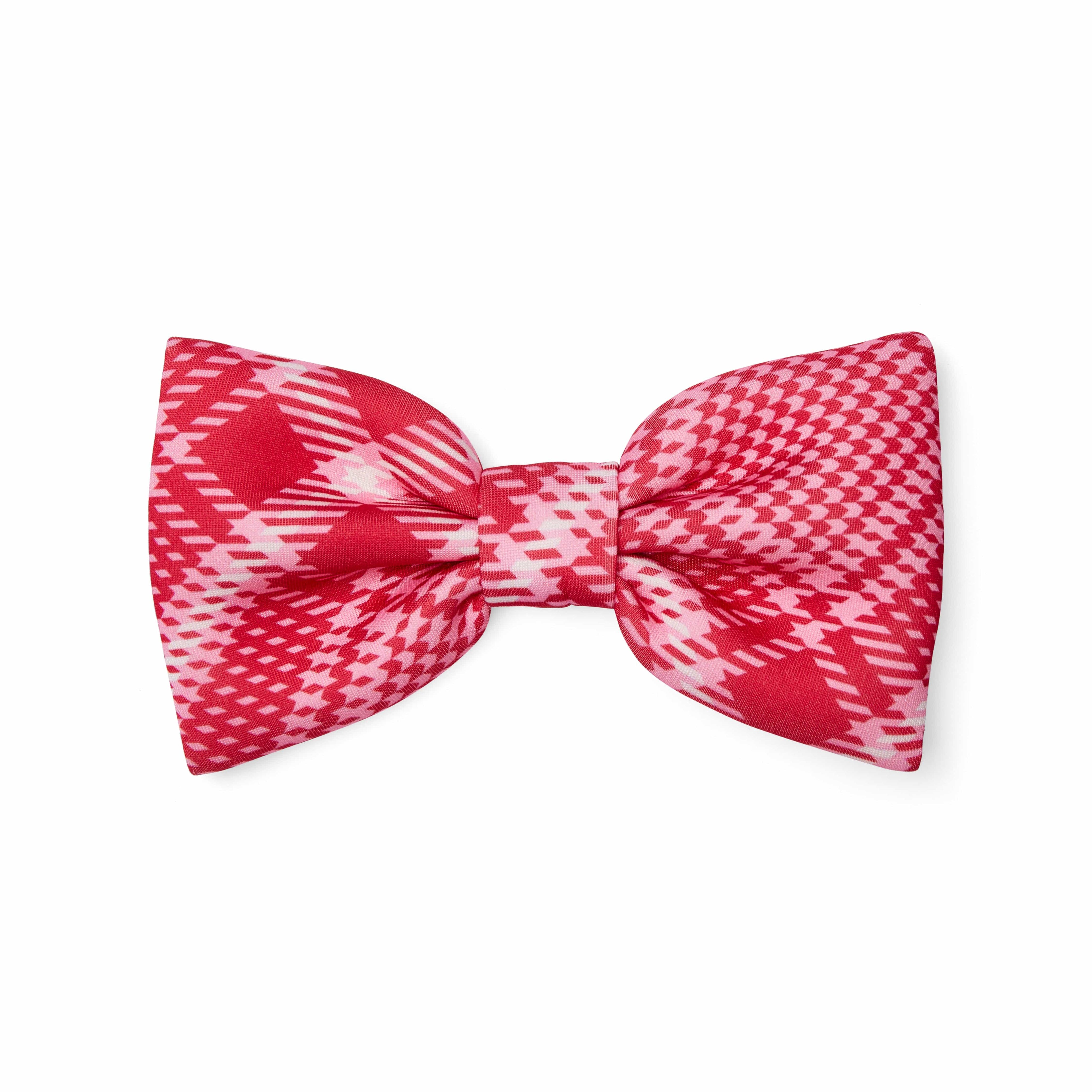 A Dee - Love Story Leighton Check Bow Hair Clip - Vibrant Red
