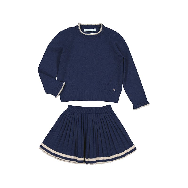 ABEL & LULA - Checkered Skirt Set - Beige