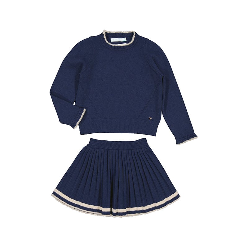 ABEL & LULA - Pleated Skirt Set - Blue
