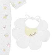 MONNALISA - Daisy Four Piece Babygrow Set  - White