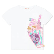 BILLIEBLUSH - Sequin Ice Cup T & Denim Shorts - Multi