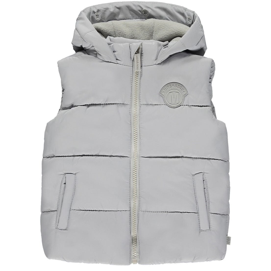 MITCH & SON - Ollie Hooded Gillet - Grey Mist