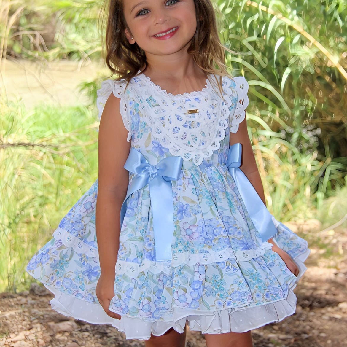 LA AMAPOLA - Sky Puffball Dress