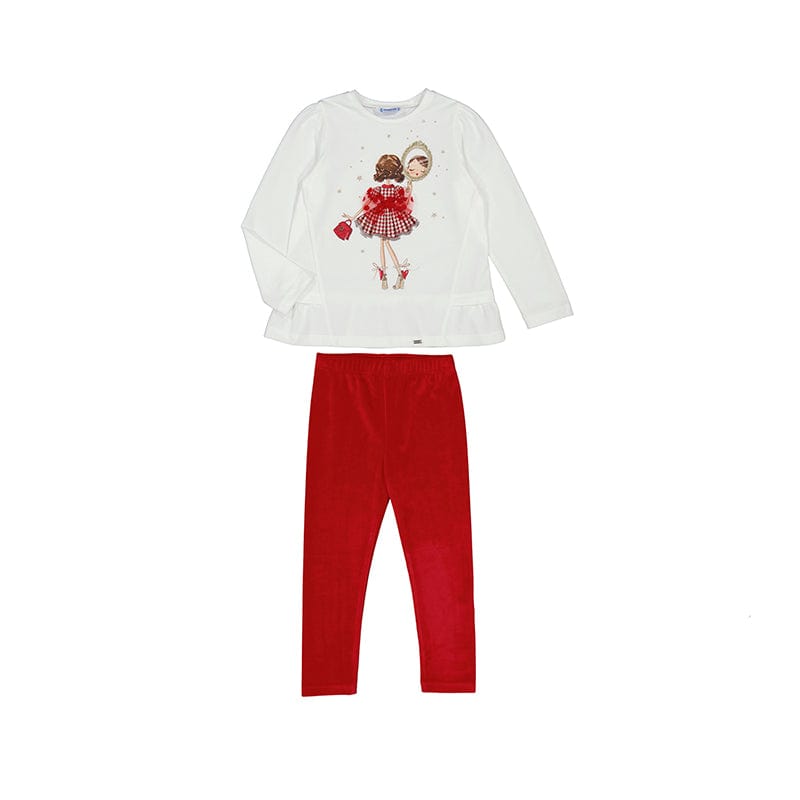 MAYORAL - Mirror Legging Set - Red