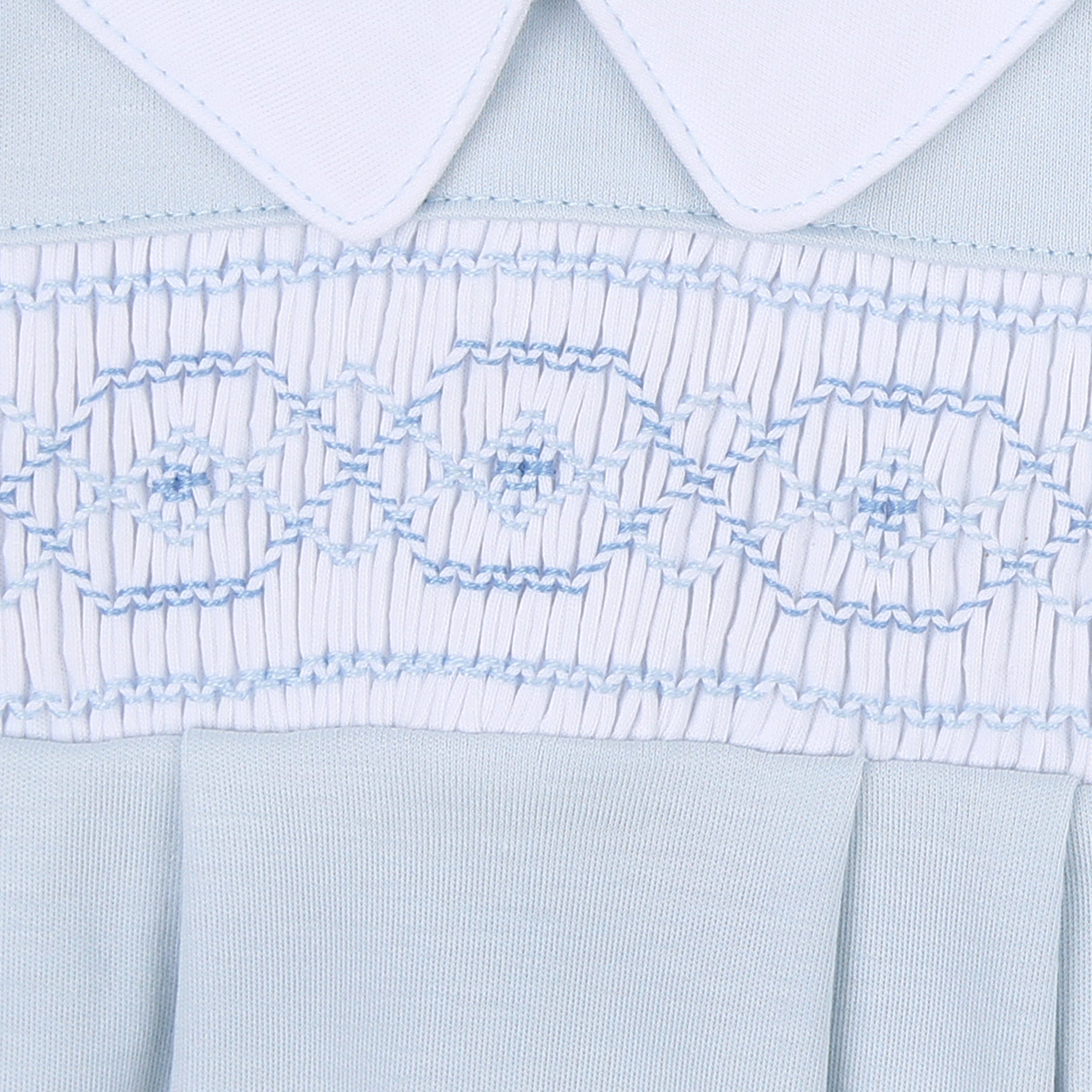 MAGNOLIA BABY - Abby & Alex Smocked Four Piece Set - Blue