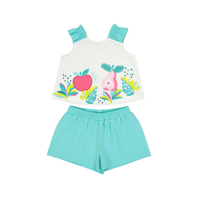 MAYORAL - Apple & Pear Short Set  - Aqua
