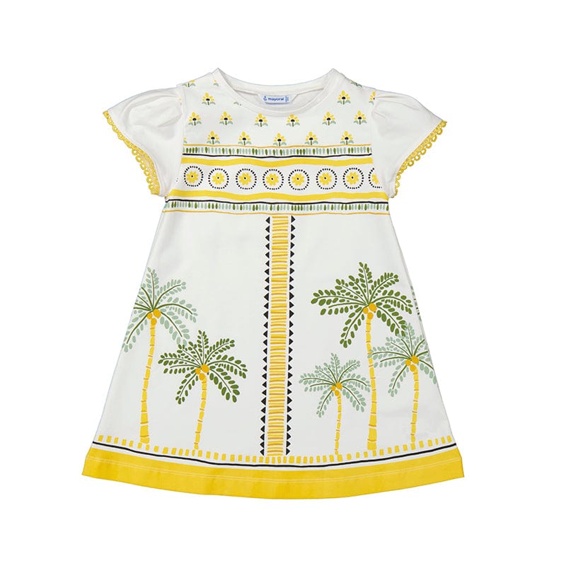 MAYORAL - Palm Tree Dress - Honey