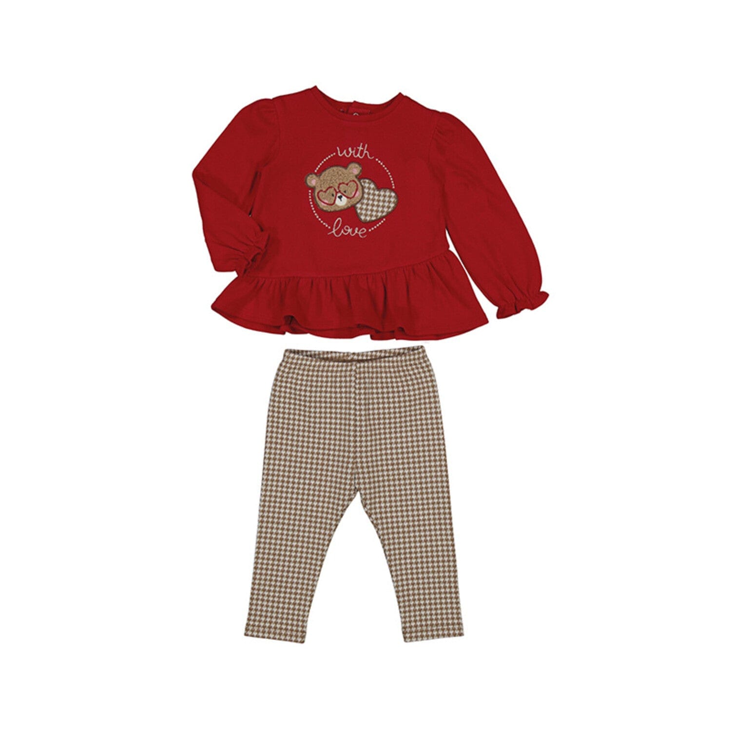 Mayoral - Bear Legging Set - Red